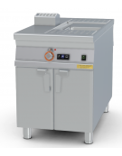 Cuocipasta a gas, Lt 40, carico acqua automatico con sensore, sfioratore + scarico a pavimento  - cm 60x110x90h (CESTI ESCLUSI)