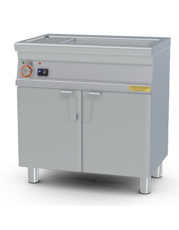 Cuocipasta elettrico, Lt 40, carico acqua automatico con sensore + scarico a pavimento - cm 80x55x90h (CESTI ESCLUSI)
