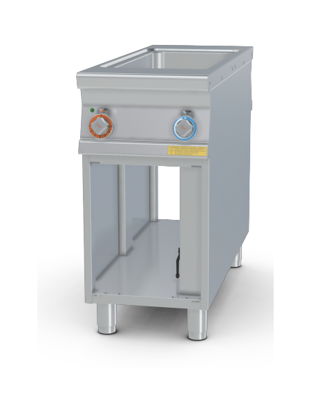 Bagnomaria passante elettrico su mobile a giorno, 1 vasca per GN-1/1 + GN-1/3 cm 15h -  cm 40x110x90h