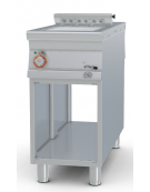 Griglia elettrica contact passante su mobile a giorno, cottura diretta su resistenza in acciaio inox ribaltabile - cm 40x110x90h