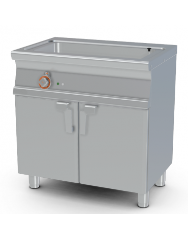 Brasieria elettrica fissa multifunzionale - vasca cm.64,5X32,5x10h - Kw 7,5 trifase - cm 80x55x90h