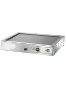 Fry top elettrico da banco in vetroceramica - monofase 3 kw - piastra liscia cm 60x40