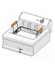 Friggitrice elettrica da banco per pasticceria Lt 17, 1 vasca cm 50x42,5x17,5h - trifase Kw 6,6 - cm 80x70x25h