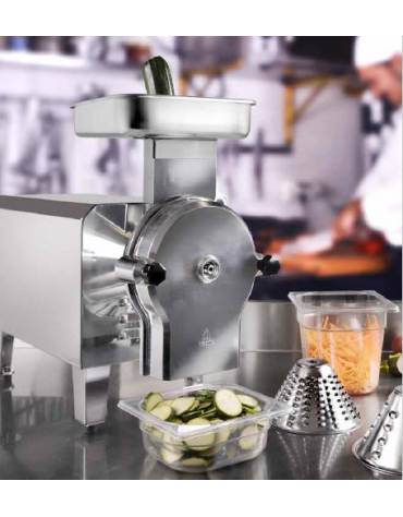 Tagliaverdure elettrico professionale - 3 coni di taglio - MONOFASE 750 W