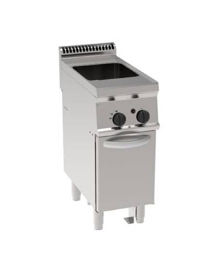 Cuocipasta a gas G2/3, in acciaio inox AISI 316, 1 vasca da 23 litri di capacità - cm 35x70x85h