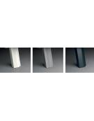 Tavolo riunione piano in vetro trasparente e struttura metallica - Colori struttura a scelta - cm 180x90x72h
