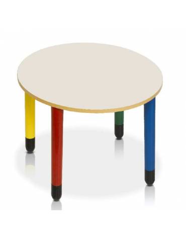TAVOLINO ROTONDO DIAMETRO CM 110 - PIANO IN NOBILITATO