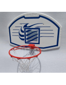 Mezzo impianto basket a parete fisso, tabellone ovale cm. 114 x 73. Sbalzo 20 cm.