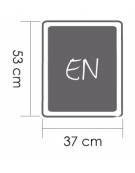 Carrello portavassoi inox - Portata vassoi 24EN - traversi imbullonati - cm 90x60x190h