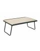 Vassoio per letto con gambe pieghevoli e piano antigraffio colore naturale o marrone - cm 60,5x39x24h
