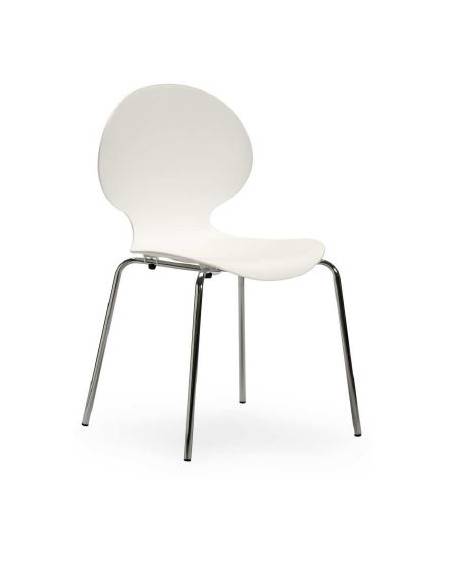 SEDIA SOVRAPPONIBILE IN FAGGIO MASSELLO C/SEDILE IN LAMINATO - B