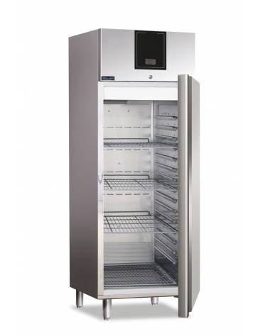 Armadio congelatore negativo inox AISI 304 ventilato -18°-22°C - Capacità lt 700 - Classe C- Tropicalizzato-cm 68x87,5x209h