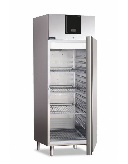 Armadio congelatore negativo inox AISI 304 ventilato -18°-22°C - Capacità lt 700 - Classe C- Tropicalizzato-cm 68x87,5x209h