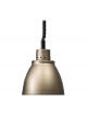 Lampada riscaldante in alluminio anodizzato, potenza 250 W - diametro 225 mm con luce bianca - colore bruno opaco