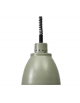 Lampada riscaldante in alluminio verniciato, potenza 250 W - diametro 225 mm con luce rossa - colore grigio cemento semilucido