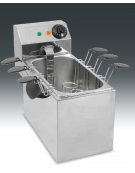 Cuociuovo elettrico in acciaio inox AISI304 dotato di 6 portauovo, capacità vasca Lt 4,  potenza Watt 2000 - mm 245x430x310h