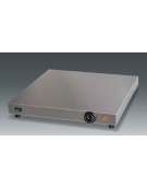Piano caldo con superficie riscaldata in acciaio inox - potenza Watt 600 -  mm 500x500x70h
