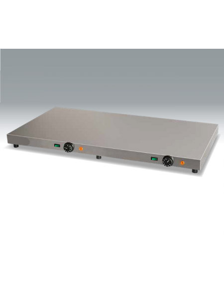 Piano caldo con superficie riscaldata in acciaio inox - potenza Watt 1200 - mm 1000x500x70h