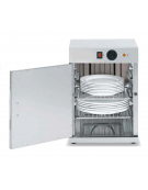 Mobile scaldapiatti in acciaio inox, porta e pareti coibentate, potenza Watt 400 - mm 396x402x555h