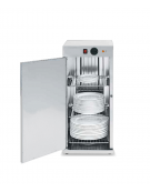 Mobile scaldapiatti in acciaio inox, porta e pareti coibentate, potenza Watt 750 - mm 396x402x865h