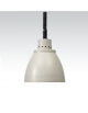 Lampada riscaldante in alluminio verniciato, potenza 250 W - diametro 225 mm con luce rossa - colore grigio light semilucido