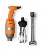 Mixer ad immersione + frusta e mescolatore in acciaio inox ø mm 85x440h, per vasche da Lt 50/80 - W 400 - rpm 2.000/ 15.000