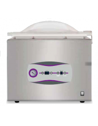 Macchina sottovuoto a campana in acciaio inox AISI304, barra saldante mm 420- potenza Watt 750- dim. mm 430x430x220h