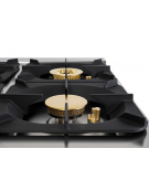 Cucina a gas 2 fuochi da banco in acciaio Inox con piano ermetico - potenza fuochi 1x6kw + 1x10kw - cm 40x90x28h