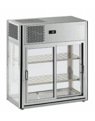 Espositore refrigerato ventilato da banco mm 800x410x920h
