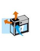 Espositore refrigerato ventilato da banco mm 800x410x920h