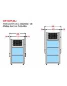 Espositore refrigerato ventilato da banco mm 1000x410x920h