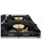 Cucina a gas 2 fuochi da banco in acciaio Inox con piano ermetico - potenza fuochi 2x10kw - cm 40x90x28h