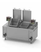Cuocipasta cuocitore atomatico a gas a una vasca da Lt 150 - cm 90x90x90h