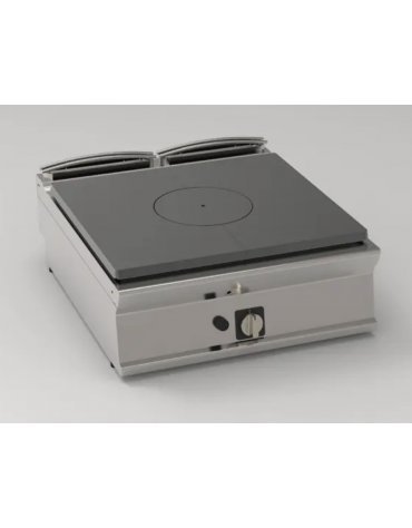 Tuttapiastra a gas, dimensione zona cottura cm 76,6x68,3 - 1 bruciatore da 11 Kw - cm 80x90x28h