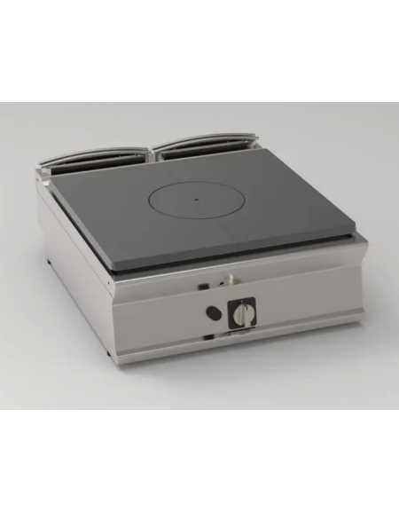 Tuttapiastra a gas, dimensione zona cottura cm 76,6x68,3 - 1 bruciatore da 11 Kw - cm 80x90x28h