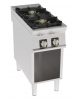 Cucina a gas 2 fuochi in acciaio Inox su vano aperto, con piano ermetico - potenza fuochi 2x10kw - cm 40x90x90h