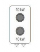 Cucina a gas 2 fuochi su vano aperto in acciaio Inox con piano ermetico - potenza fuochi 2x10kw - cm 40x90x90h