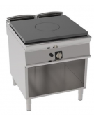 Tuttopiastra a gas su vano aperto, 1 bruciatore cm 76,6x68,3 - potenza 11 Kw - cm 80x90x90h