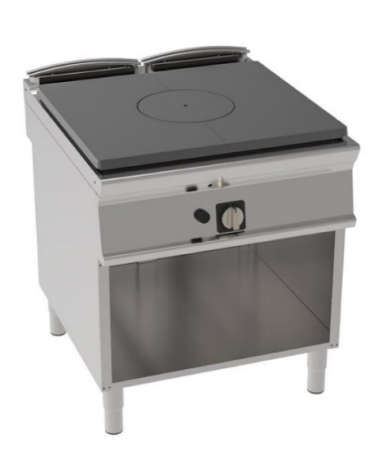 Tuttopiastra a gas su vano aperto, 1 bruciatore cm 76,6x68,3 - potenza 11 Kw - cm 80x90x90h