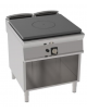 Tuttopiastra a gas su vano aperto, piastra cm 76,6x68,3 - potenza gas Kw 11 - cm 80x90x90h