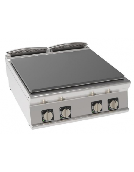 Piano di cottura tuttopiastra elettrico trifase-14kw cm 77x68,4 - cm 80x90x28h