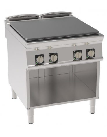 Tuttapiastra elettrico su vano aperto - 4 zone cottura, piastra cm 77x68,4 - potenza totale 7Kw trifase - cm 80x90x90h