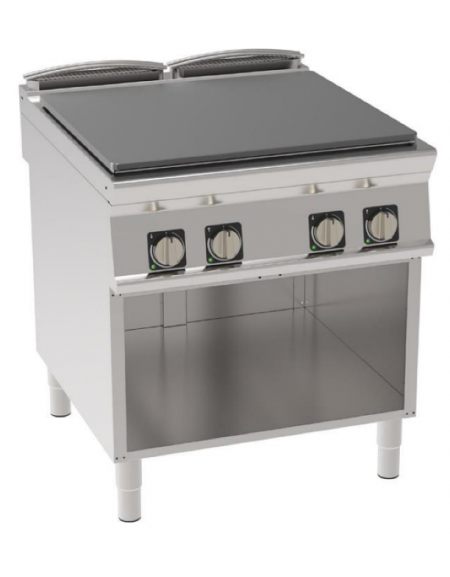 Tuttapiastra elettico trifase-14kw su vano aperto, piastra cm 77x68,4 - cm 80x90x90h