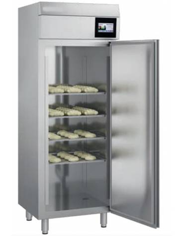 Armadio frigorifero fermalievitazione 16 Teglie cm 60x40 con controllo dell'umidita' - 1 Porta - Cm72x80x202h
