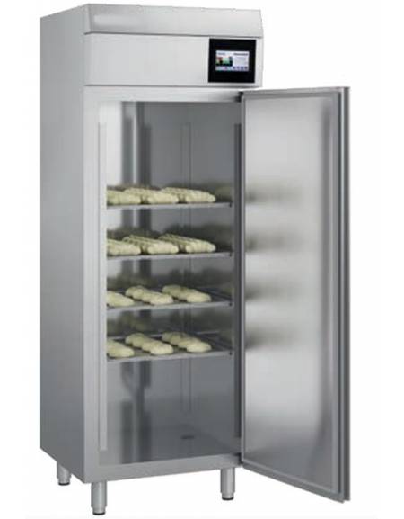 Armadio frigorifero fermalievitazione 16 Teglie cm 60x40 con controllo dell'umidita' - 1 Porta - Cm72x80x202h