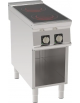 Piano cottura elettrico in vetroceramica su vano aperto - 2 zone cottura - potenza totale 6,8 Kw trifase - cm 40x90x90h