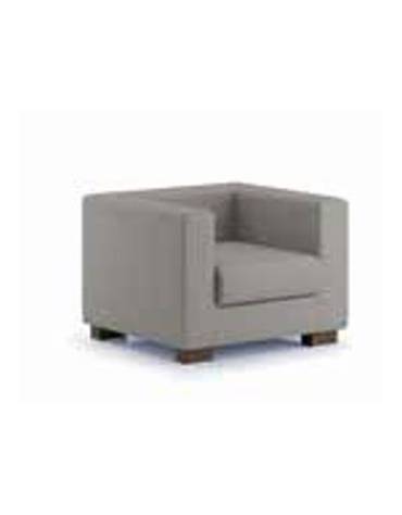 Poltrona attesa 1 posto con struttura portante in multistrato cm 68x72x87h