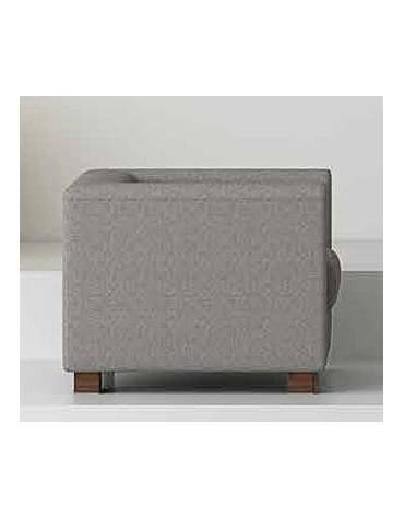 Poltrona attesa 1 posto con struttura portante in multistrato cm 68x72x87h