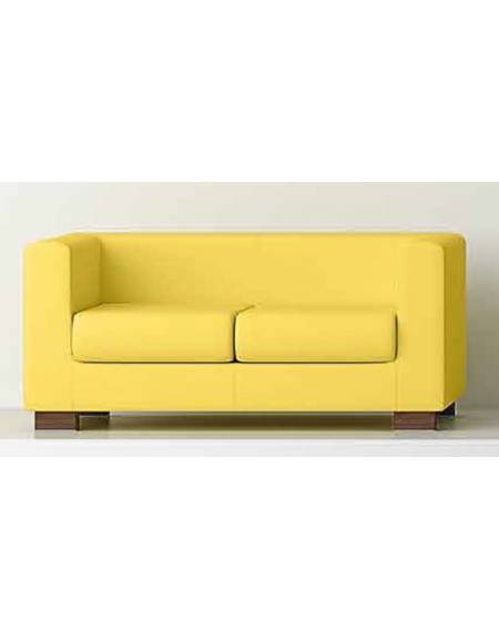 Divano attesa 2 posti con struttura portante in multistrato cm 122x72x87h
