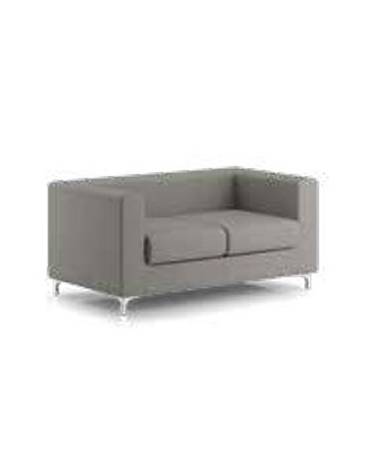 Divano attesa 3 posti con struttura portante in multistrato cm 176x77x77h